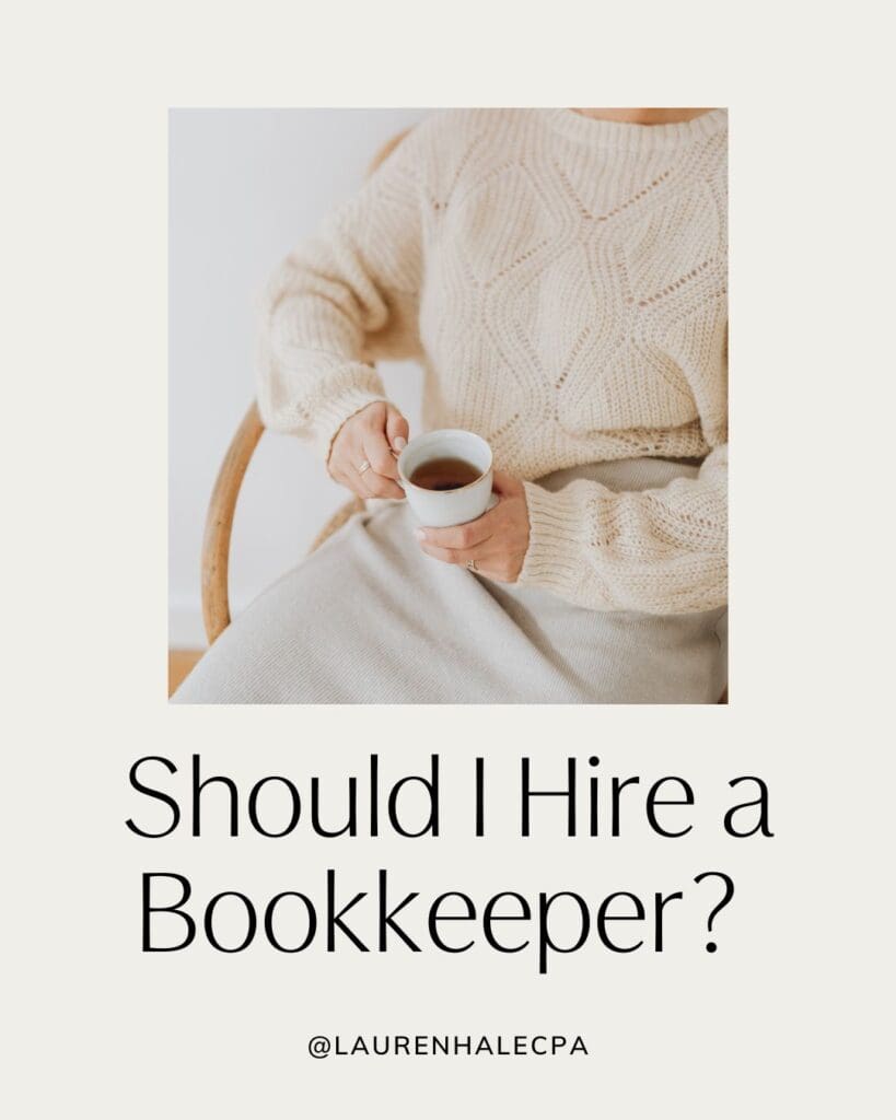 Should I hire a bookkeeper? text image