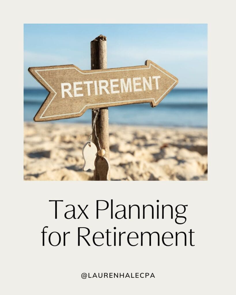 Retirement sign on the beach | Tax planning for retirement 