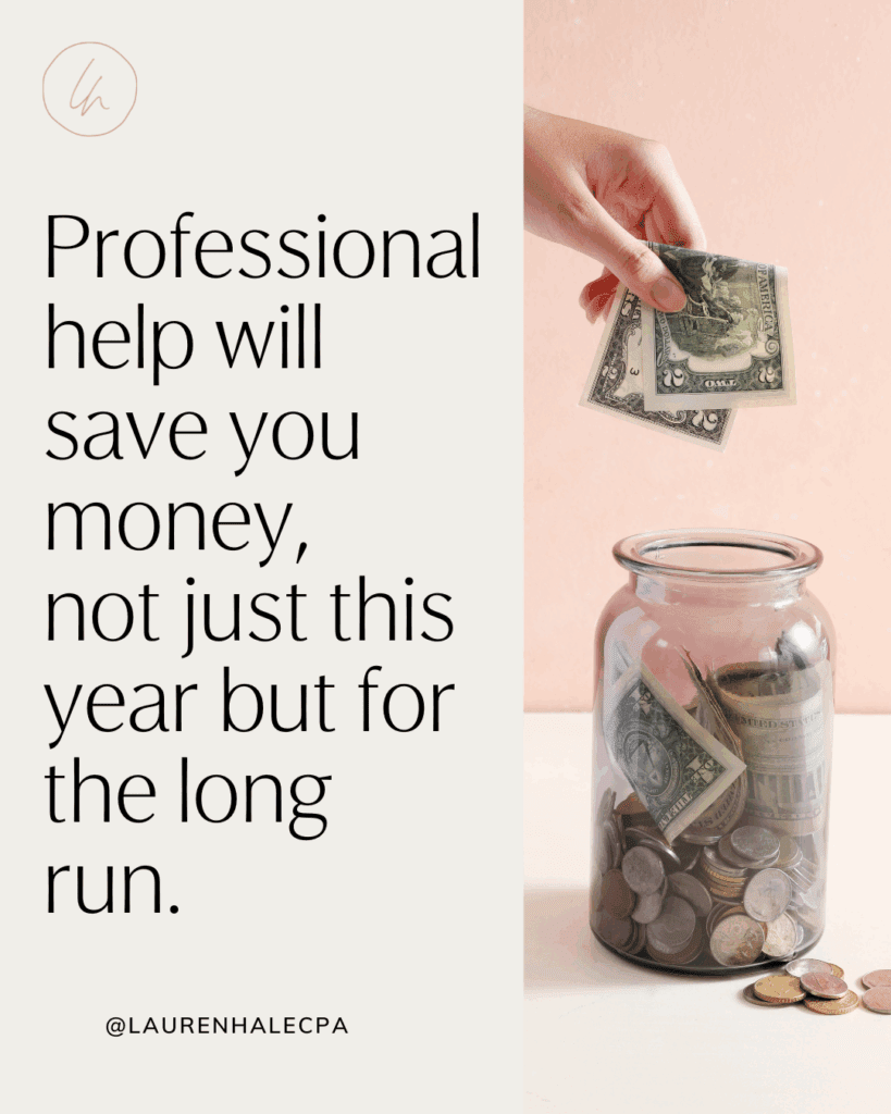 Quote: "Professional help will save you money" | Bookkeeping services for small business 