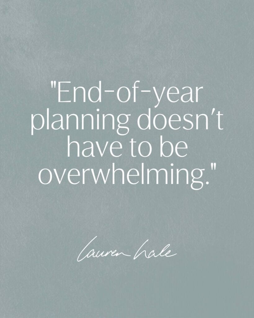 end of year tax deductions don't have to be overwhelming