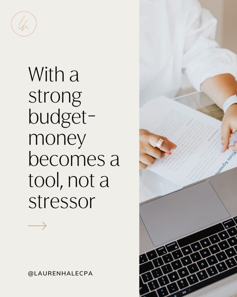 With a strong budget, money becomes a tool, not a stressor