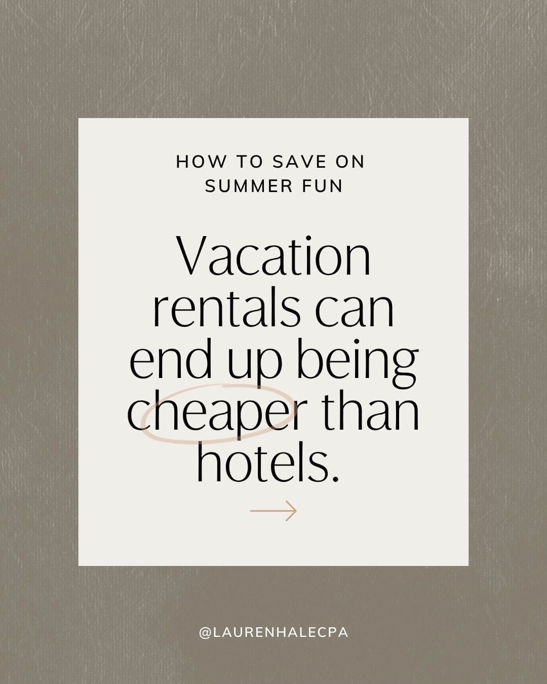 How to save on summer fun with your family, vacation rentals can sometimes end up being cheaper than hotels